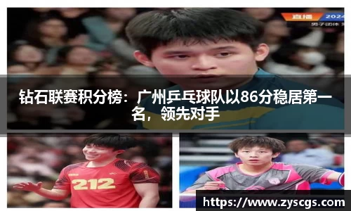 钻石联赛积分榜：广州乒乓球队以86分稳居第一名，领先对手